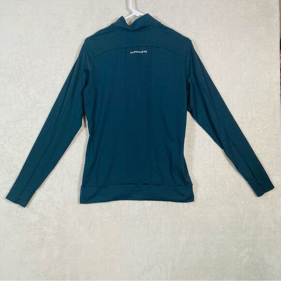 ALPHALETE 1/4 Zip‎ Pullover Mens Small Navy Blue Gym Activewear LDB MORE-1502 - Picture 2 of 5